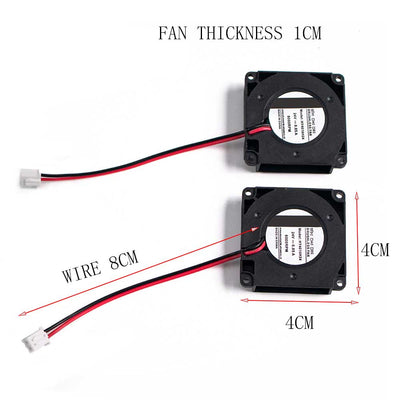 Flying Bear 3D Printer Ghost 6 Parts 2pcs Dual 4010Fan for Hotend Cooling