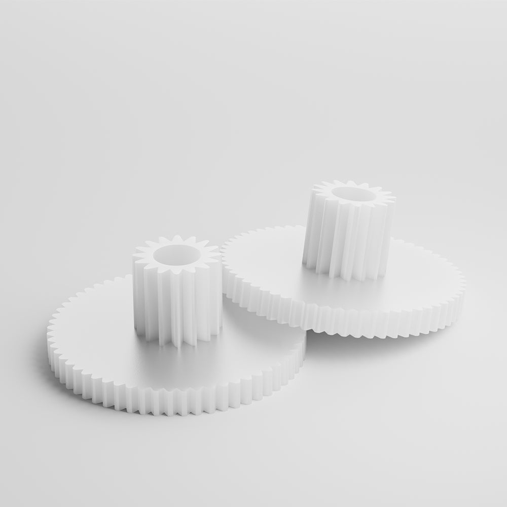 Flying Bear 3D Printer Parts 2pcs White Gear for Ghost6/Reborn2/Aone2/Exturder